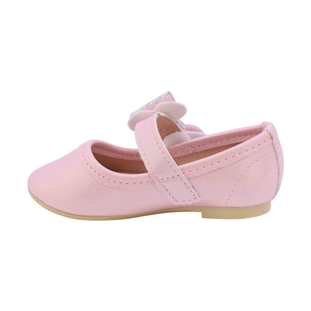 BALERINA COQUETA PARA NIÑA EN SINTÉTICO COLOR ROSA MARBI CON TIRA DE CONTACTO