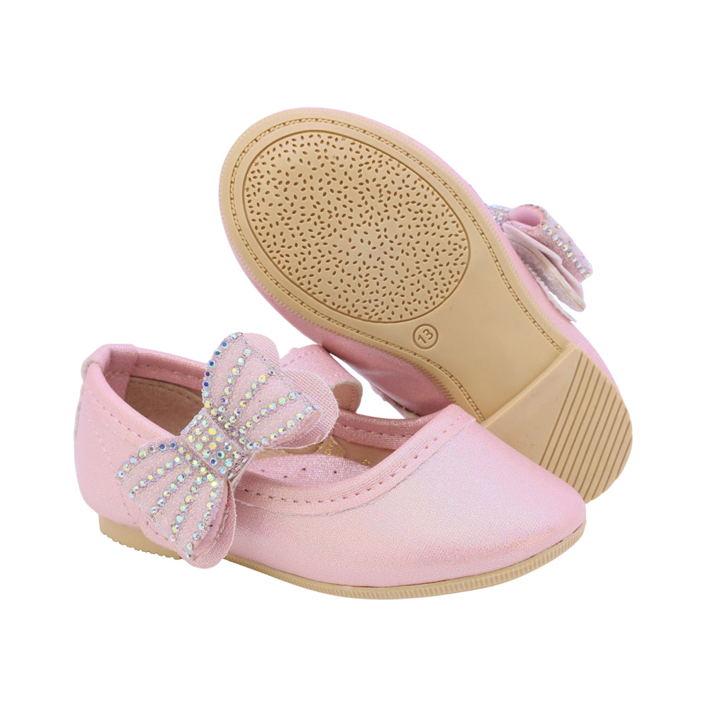 BALERINA COQUETA PARA NIÑA EN SINTÉTICO COLOR ROSA MARBI CON TIRA DE CONTACTO