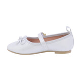 BALERINA COQUETA PARA NIÑA COLOR PERLA DE SINTÉTICO CLEOTILDE CON HEBILLA