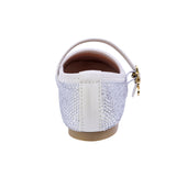 BALERINA COQUETA PARA NIÑA COLOR BLANCO DE SINTÉTICO CLEOTILDE CON HEBILLA