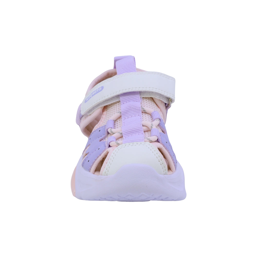 SANDALIA COQUETA PARA NIÑA COLOR NUDE LILA  DE SINTÉTICO BULMA CON TIRA DE CONTACTO