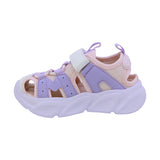 SANDALIA COQUETA PARA NIÑA COLOR NUDE LILA  DE SINTÉTICO BULMA CON TIRA DE CONTACTO