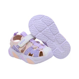 SANDALIA COQUETA PARA NIÑA COLOR NUDE LILA  DE SINTÉTICO BULMA CON TIRA DE CONTACTO