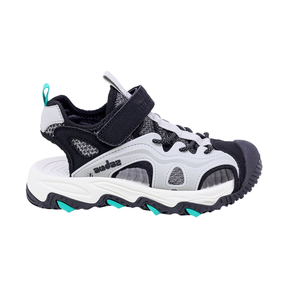 SANDALIA AUDAZ PARA NIÑO COLOR GRIS DE SINTÉTICO TRITON CON TIRA DE CONTACTO