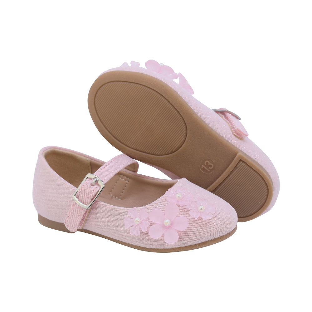 BALERINA COQUETA PARA NIÑA COLOR ROSA DE SINTÉTICO DOLLY CON HEBILLA