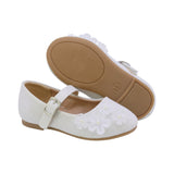 BALERINA COQUETA PARA NIÑA COLOR PERLA DE SINTÉTICO DOLLY CON HEBILLA