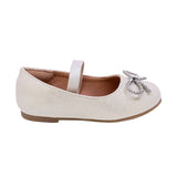 BALERINA COQUETA PARA NIÑA COLOR ORO DE SINTÉTICO DOLLY CON AGUJETA ELÁSTICA