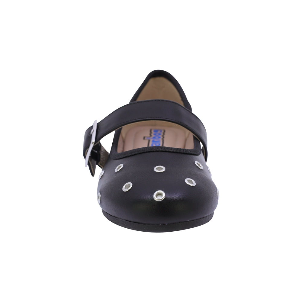 BALERINA COQUETA PARA NIÑA DE SINTÉTICO COLOR NEGRO YUUKI CON HEBILLA