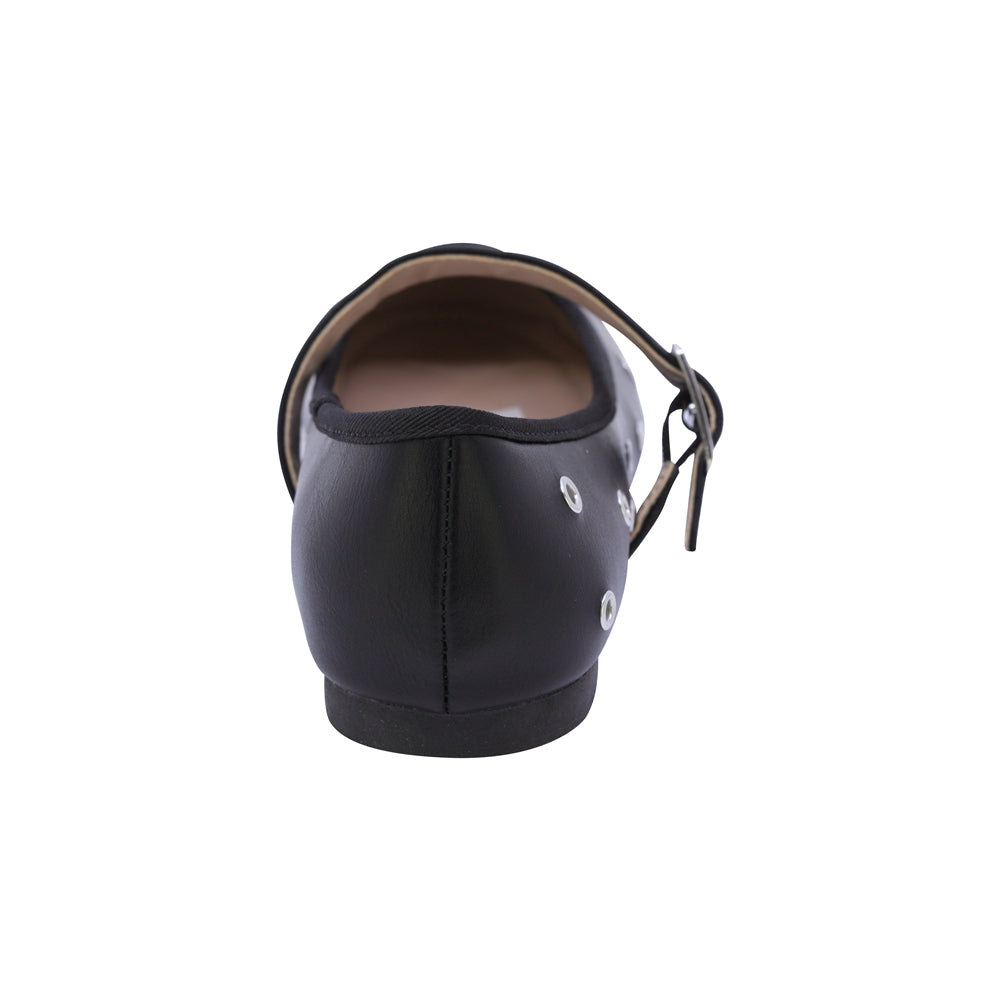 BALERINA COQUETA PARA NIÑA DE SINTÉTICO COLOR NEGRO YUUKI CON HEBILLA