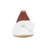 BALERINA COQUETA PARA NIÑA COLOR PERLA DE SINTÉTICO SLIP ON