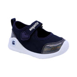 TENIS COQUETA PARA NIÑA EN SINTÉTICO COLOR AZUL MARINO LUNETA CON TIRA DE CONTACTO