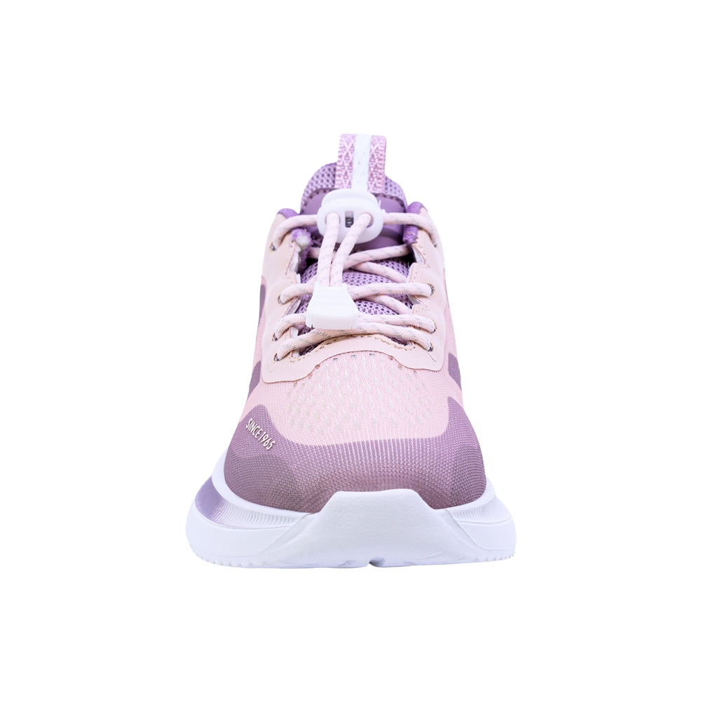 TENIS COQUETA PARA NIÑA COLOR BEIGE NUDE DE SINTÉTICO ROCCO CON AGUJETA ELÁSTICA