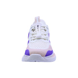 TENIS COQUETA PARA NIÑA SINTÉTICO COLOR BLANCO LILA ROCCO CON AGUJETA
