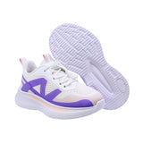 TENIS COQUETA PARA NIÑA SINTÉTICO COLOR BLANCO LILA ROCCO CON AGUJETA