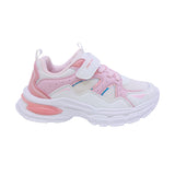 TENIS COQUETA PARA NIÑA SINTÉTICO COLOR BLANCO ROSA DE CONTACTO