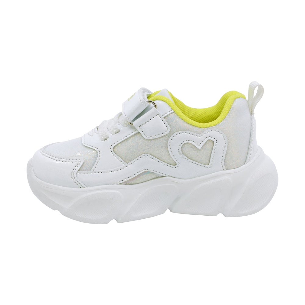 TENIS COQUETA PARA NIÑA EN SINTÉTICO COLOR BLANCO BULMA CON TIRA DE CONTACTO