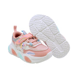 TENIS COQUETA PARA NIÑA DE SINTÉTICO COLOR SALMON BULMA CON TIRA DE CONTACTO