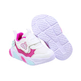 TENIS COQUETA PARA NIÑA COLOR BLANCO FIUSHA DE CONTACTO