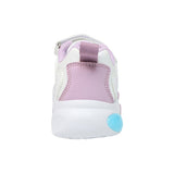 TENIS COQUETA PARA NIÑA EN SINTÉTICO COLOR BLANCO-LILA BULMA CON AGUJETA Y TIRA DE CONTACTO