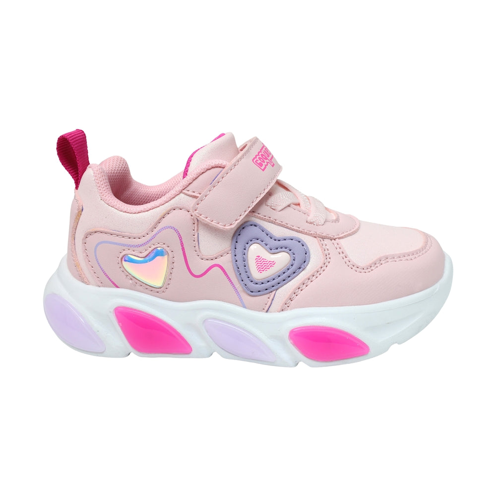 TENIS COQUETA PARA NIÑA EN SINTÉTICO COLOR ROSA BULMA CON AGUJETA Y TIRA DE CONTACTO