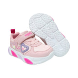 TENIS COQUETA PARA NIÑA EN SINTÉTICO COLOR ROSA BULMA CON AGUJETA Y TIRA DE CONTACTO