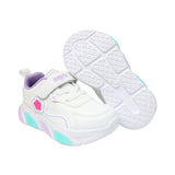 TENIS COQUETA PARA NIÑA EN SINTÉTICO COLOR BLANCO BULMA CON AGUJETA Y TIRA DE CONTACTO