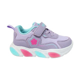TENIS COQUETA PARA NIÑA EN SINTÉTICO COLOR LILA BULMA CON AGUJETA Y TIRA DE CONTACTO