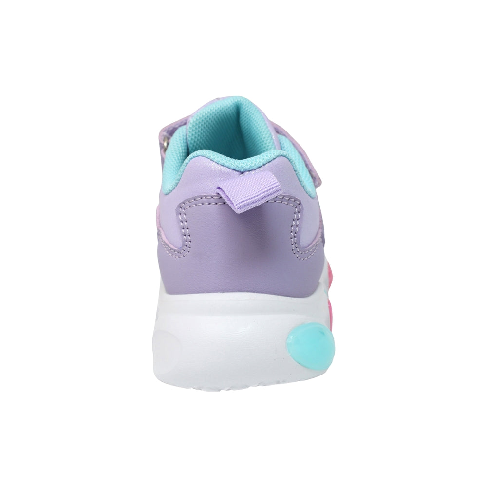TENIS COQUETA PARA NIÑA EN SINTÉTICO COLOR LILA BULMA CON AGUJETA Y TIRA DE CONTACTO