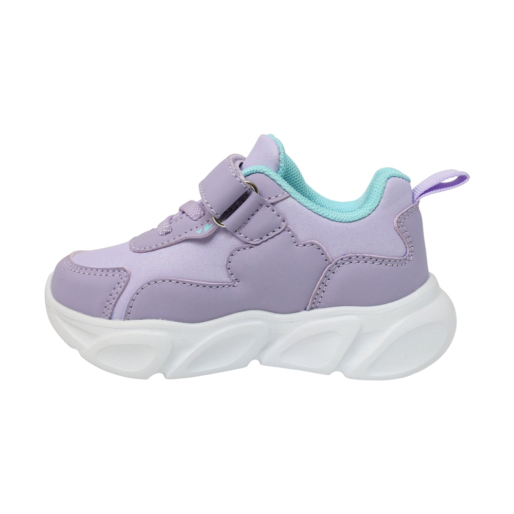 TENIS COQUETA PARA NIÑA EN SINTÉTICO COLOR LILA BULMA CON AGUJETA Y TIRA DE CONTACTO
