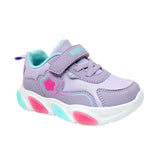 TENIS COQUETA PARA NIÑA EN SINTÉTICO COLOR LILA BULMA CON AGUJETA Y TIRA DE CONTACTO