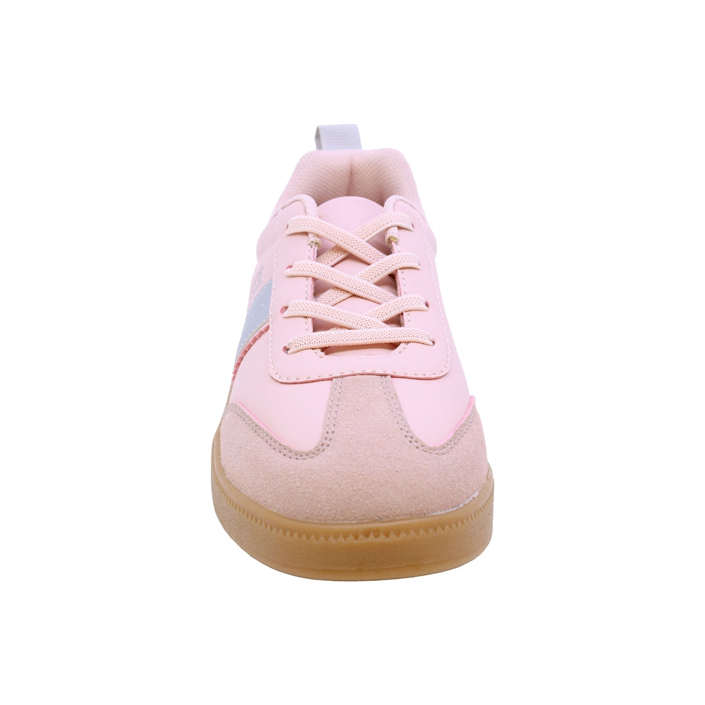TENIS COQUETA PARA NIÑA DE SINTÉTICO COLOR ROSA TIMON CON AGUJETA