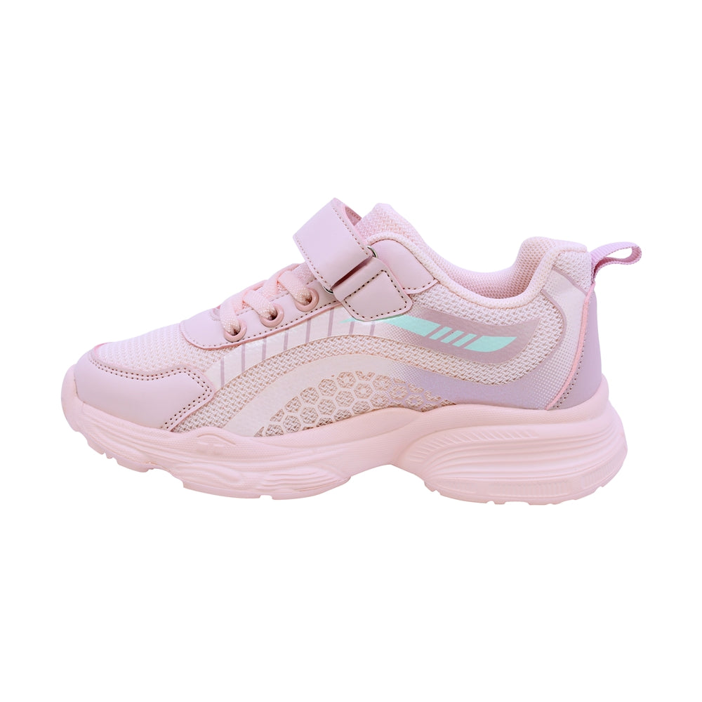 TENIS COQUETA PARA NIÑA DE SINTÉTICO COLOR ROSA ASUNA CON TIRA DE CONTACTO