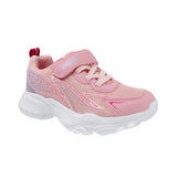 TENIS COQUETA PARA NIÑA EN TEXTIL COLOR ROSA AZUNA CON AGUJETA Y TIRA DE CONTACTO