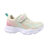 TENIS COQUETA PARA NIÑA EN TEXTIL COLOR BEIGE AZUNA CON AGUJETA Y TIRA DE CONTACTO