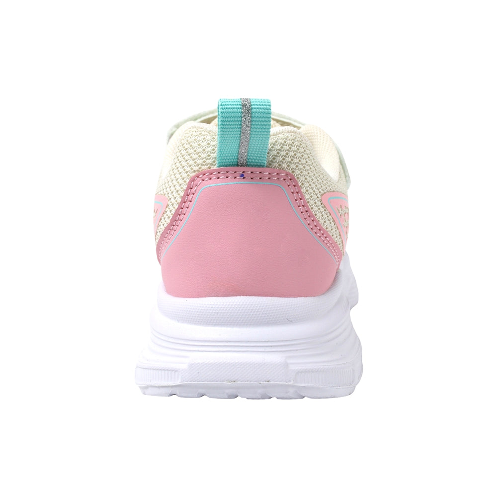 TENIS COQUETA PARA NIÑA EN TEXTIL COLOR BEIGE AZUNA CON AGUJETA Y TIRA DE CONTACTO