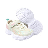 TENIS COQUETA PARA NIÑA EN TEXTIL COLOR BEIGE AZUNA CON AGUJETA Y TIRA DE CONTACTO