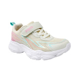TENIS COQUETA PARA NIÑA EN TEXTIL COLOR BEIGE AZUNA CON AGUJETA Y TIRA DE CONTACTO