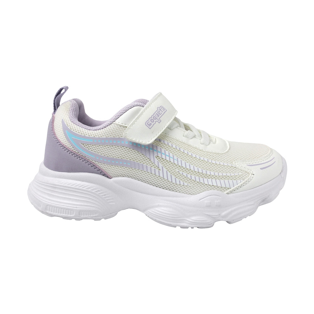 TENIS COQUETA PARA NIÑA EN TEXTIL COLOR BLANCO AZUNA CON AGUJETA Y TIRA DE CONTACTO