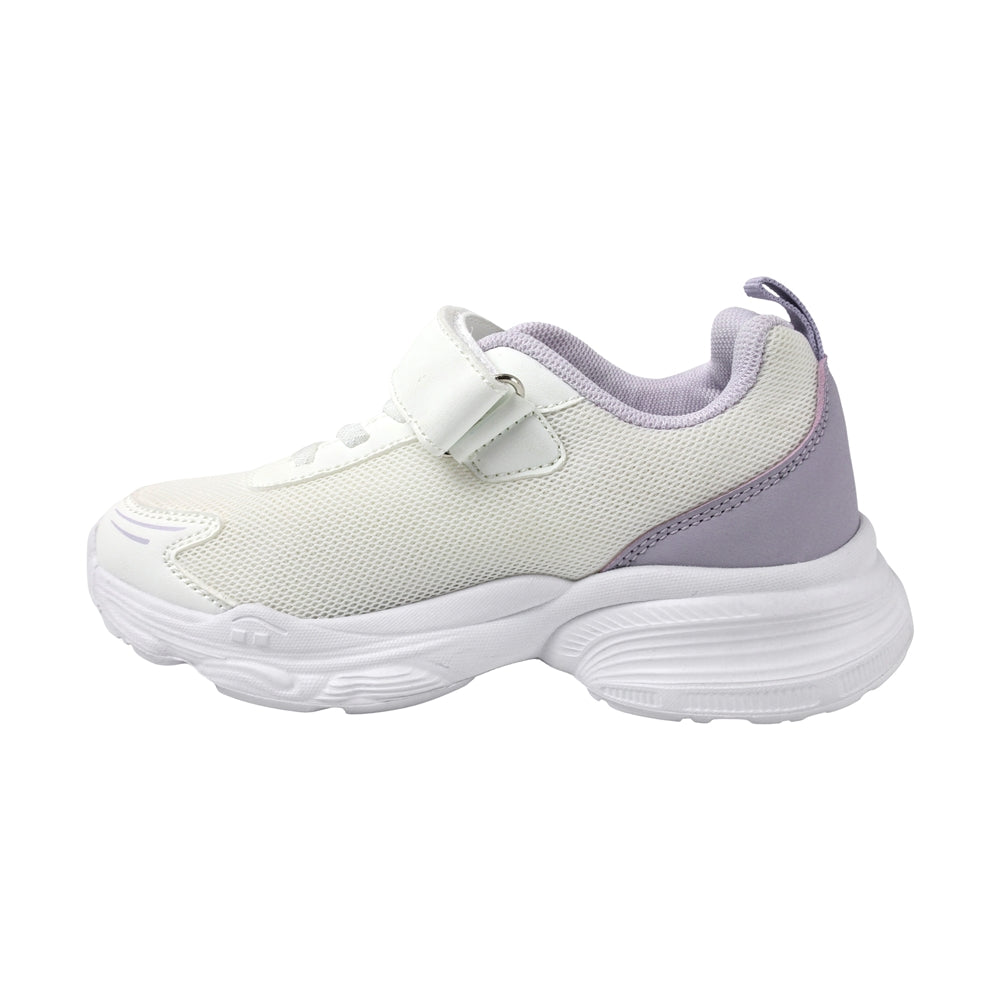 TENIS COQUETA PARA NIÑA EN TEXTIL COLOR BLANCO AZUNA CON AGUJETA Y TIRA DE CONTACTO