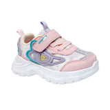 TENIS COQUETA PARA NIÑA EN SINTÉTICO COLOR ROSA NEMO CON AGUJETA Y TIRA DE CONTACTO