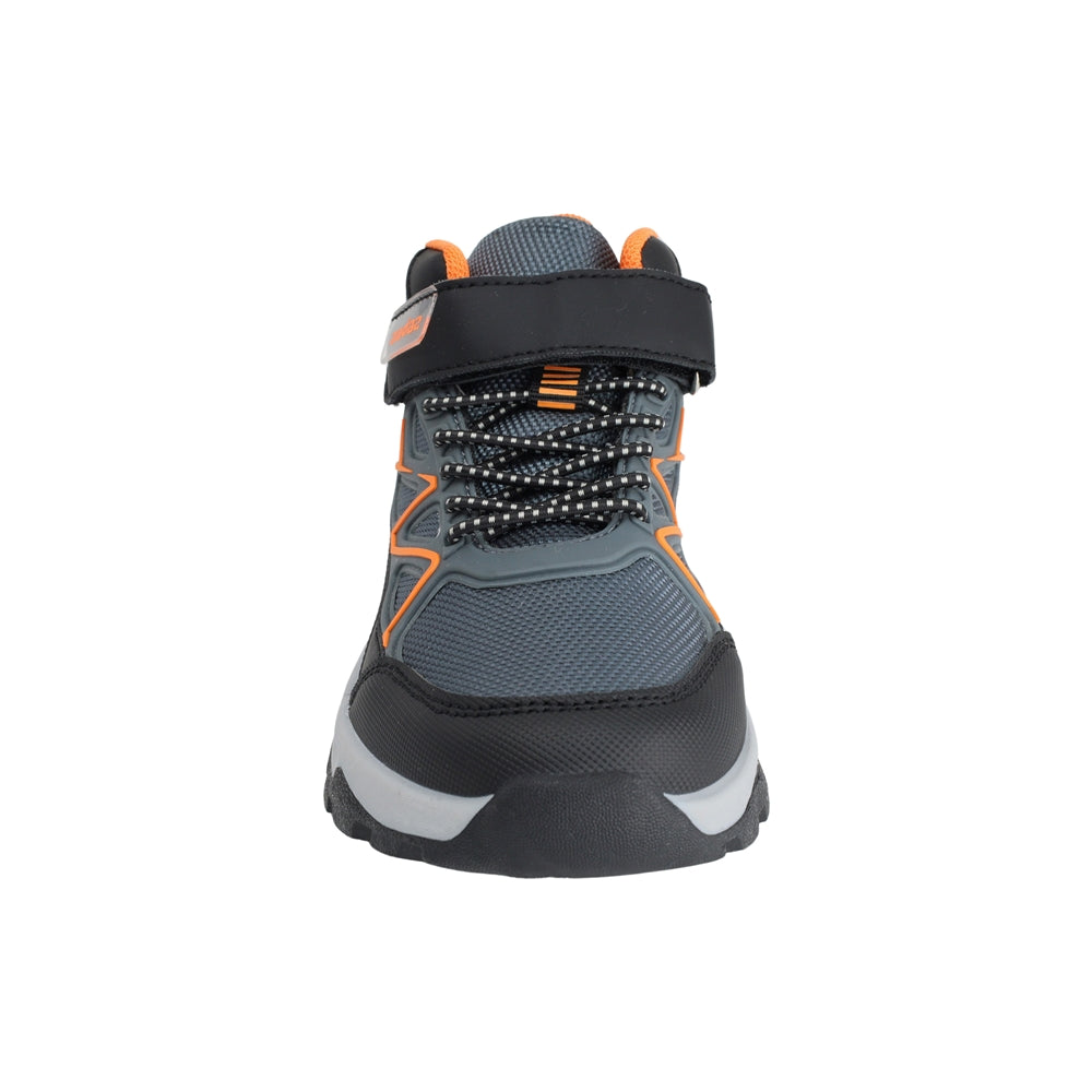TENIS AUDAZ PARA NIÑO EN SINTÉTICO COLOR GRIS ALPINA CON AGUJETA Y TIRA DE CONTACTO