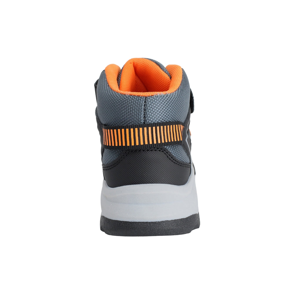 TENIS AUDAZ PARA NIÑO EN SINTÉTICO COLOR GRIS ALPINA CON AGUJETA Y TIRA DE CONTACTO