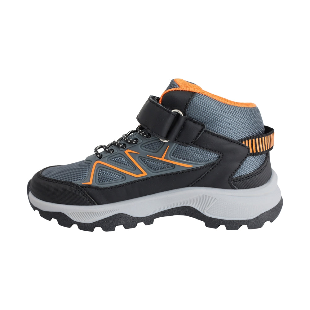 TENIS AUDAZ PARA NIÑO EN SINTÉTICO COLOR GRIS ALPINA CON AGUJETA Y TIRA DE CONTACTO
