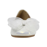 BALERINA COQUETA PARA NIÑA EN SINTÉTICO COLOR PERLA AGATHA CON MOÑO