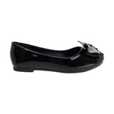 BALERINA COQUETA PARA NIÑA EN CHAROL COLOR NEGRO AGATHA CON MOÑO