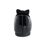 BALERINA COQUETA PARA NIÑA EN CHAROL COLOR NEGRO AGATHA CON MOÑO
