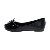 BALERINA COQUETA PARA NIÑA EN CHAROL COLOR NEGRO AGATHA CON MOÑO
