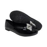 BALERINA COQUETA PARA NIÑA EN CHAROL COLOR NEGRO AGATHA CON MOÑO