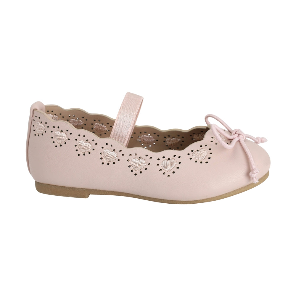 BALERINA COQUETA PARA NIÑA EN SINTÉTICO COLOR ROSA MARBI CON CINTA ELÁSTICA