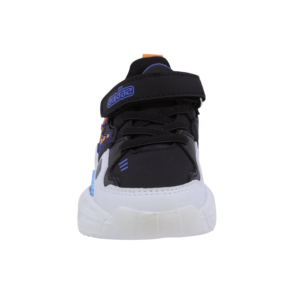 TENIS AUDAZ PARA NIÑO SINTÉTICO NEGRO ORION CON TIRA DE CONTACTO